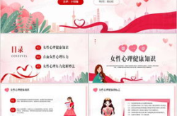 女性健康知识讲座ppt,全方位呵护女性身心安康